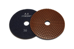 Алмазный гибкий шлифовальный круг d 125мм, класс АА №30-3000 Stonecraft